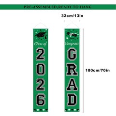 DAZONGE Green Graduation Decorations 2026 – 70 inches x 12.6 inches,