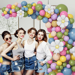 Spring Flower Balloon Arch Kit – 157Pcs Daisy Decorations for Baby Shower & Part