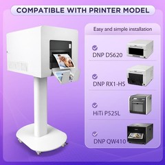 Portable Photo Booth with Printer Stand,Selfie Station for Event Rental Business