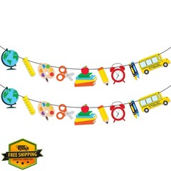 KatchOn Back To School Banner Red Green Yellow