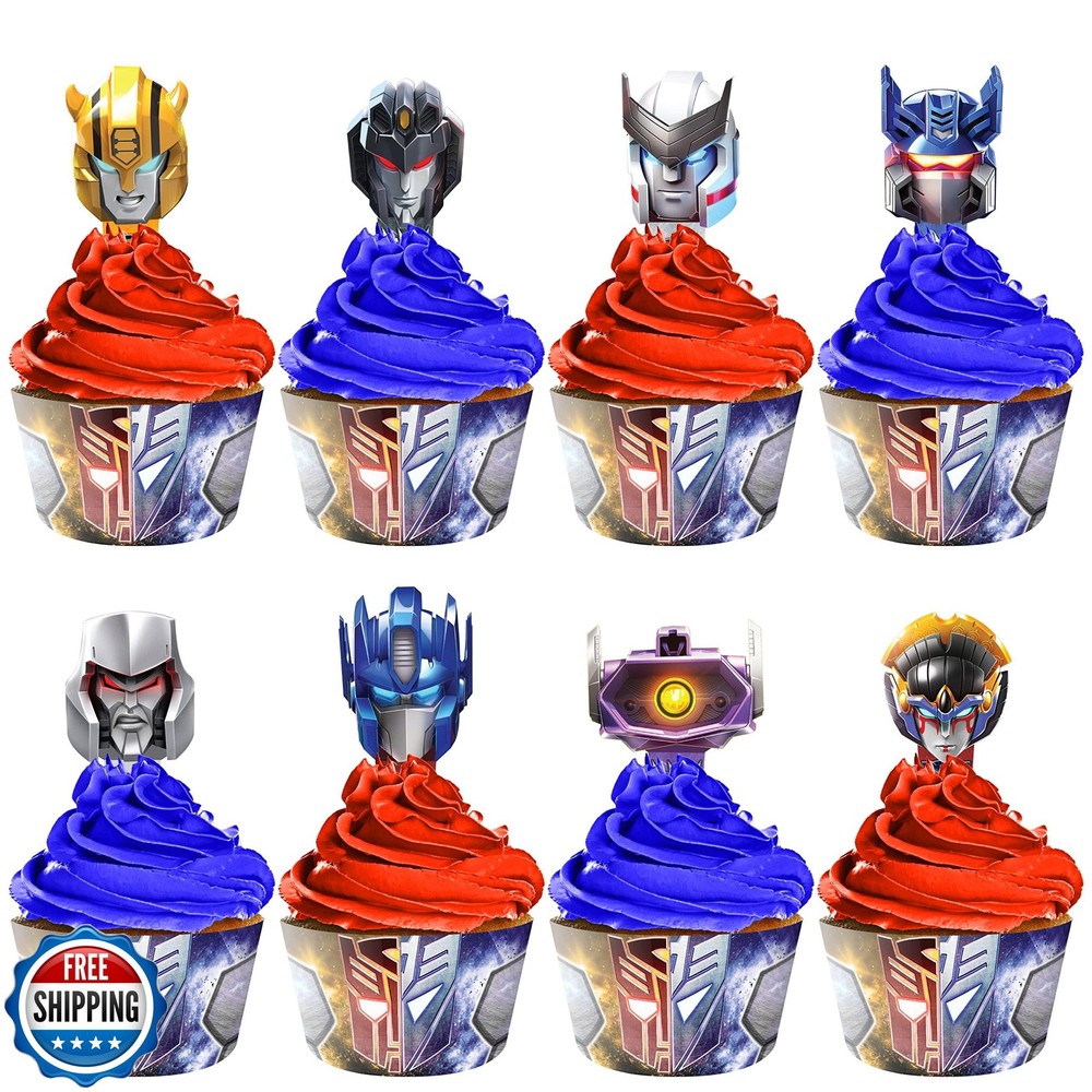 Treasures Gifted Officially Licensed Transformers Birthday Supplies – 24ct Cu