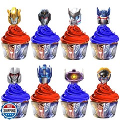 Treasures Gifted Officially Licensed Transformers Birthday Supplies – 24ct Cu