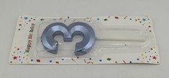 Blue Number 3 Birthday Cake Candle Kids Party Decoration 3rd Birthday.