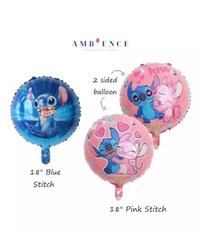 10pcs Stitch Foil Balloons Party Supplies.