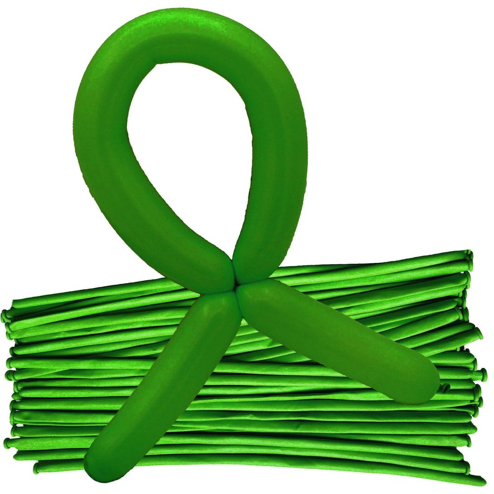 100 PCS Thickening Latex Long Twisting Magic Balloons Solid Color Twisting Ba…