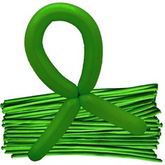 100 PCS Thickening Latex Long Twisting Magic Balloons Solid Color Twisting Ba…