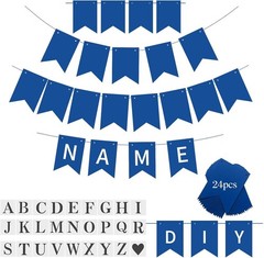 Unique Custom Blue Party Banner Kit – Perfect for Anniversaries & Birthdays