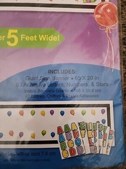 Personalize Giant Sign Banner Over 5 Feet Wide Party Decoration 93 Adhesive…