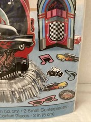 Fun Rock & Roll Classic 50’s Table Decorating kit and 4 Pack Napkins Classic Car