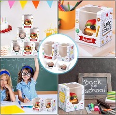 48 PCS Back to School Party Cupcake Boxes Individual with as pictures shown