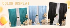 Black Sequin Backdrop Curtains, 2 Panels 2FTx8FT Glitter Photo Booth Backdrop