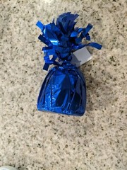Foil Balloon Weight Party Decorations, 4-1/2-Inch royal blue