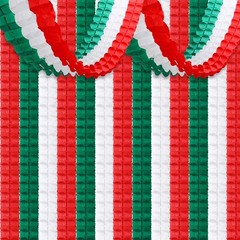 JULMELON 12 PCS Christmas Streamers Decorations, Hanging Red and Green Streamers