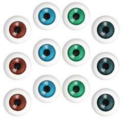 12 Pcs Halloween Eyeball Decorations Art Craft Doll Eyes Creepy Props