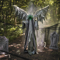 5 Ft. 8″ Reaper with Animated Wings Halloween Decoration – ATC