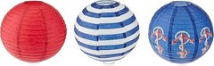 Amscan Anchors Aweigh Party Lanterns, 9.5″, 3 Ct.