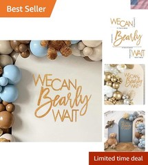Felt We Can Bearly Wait Baby Shower Sign, Teddy Bear Baby Shower Decoration B…