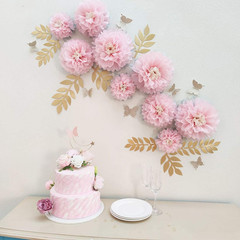 Paper Flower Decorations for Wall Backdrop Girld Nursery Wall Decor Wedding Brid