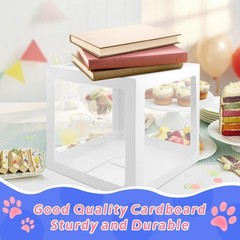 First Birthday Decorations – 3 Pcs One Balloon Boxes for Girl or Boy – Clear …
