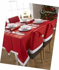 6 Christmas Chair Covers Dinner Table Santa Hat Home Decorations Ornaments Gift