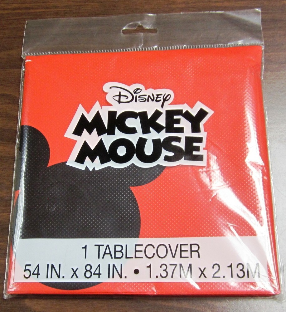 Mickey Mouse Party Table Cloth Table Cover – 54″ X 84″ – Printed All Over New!