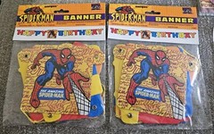 Vintage 1999 Amazing Spider-Man Birthday Party Kit Supplies 8 Items New Sealed