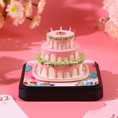 Birthday Cake Paper Sculpture Notepads for Kid Adult Birthday Gift