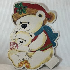 Lot Christmas Diecuts Cutouts HMS Vtg Stencils Snowman Reindeer Raccoon READ