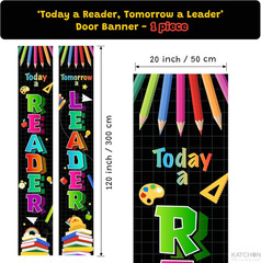 Back to School Door Banner 120X20 Inch, Positive Back to School Classroom Banner