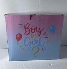 Jubi Gender Reveal Paper Dinnerware Set for 30 Guest 211 Pieces Pack