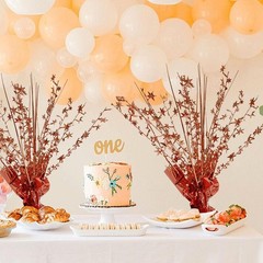 4-Pack Glitter Rose Gold Star Centerpieces-Table Decorations for Home Decor