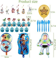 Cartoon Birthday Decorations Party Supplies Banner Balloons Plates Backdrop