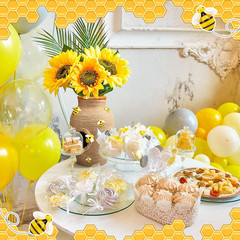 Bee Hive Decor Honey Pot Party Decorations for Bee Baby Shower Decorations with