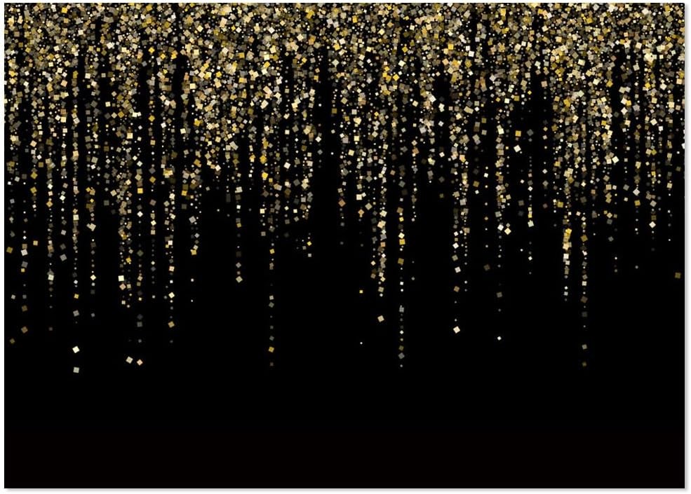 9x6FT Gold Spots Bokeh Photo Background Birthday Party Baby Shower Events Decor