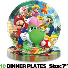 Yoshi Birthday Decorations Party Supplies Set Plates Balloon Cake Toppers Banner