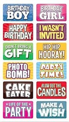 KING PROPS Premium Multicolor Photo Booth Props Kit English Letter Perfect Wa…