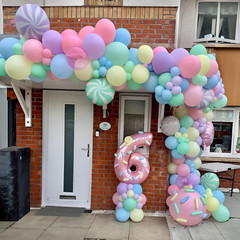 Pastel Balloons 12 Inch Macaron Pink Blue Green Purple Yellow Pastel Rainbow Lat