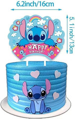 103PCS Stitch Party Supplies, Birthday Decorations Set Include Banner, Balloons,