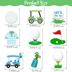 18 PCS Golf Party Centerpiece Sticks Sport Birthday Table Toppers Decor