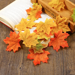 300 Pcs Fake Fall Leaves, 8cm/3.15inch Autumn Leaves, Fall Party Decorations Map
