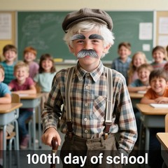 Old Man Mustache and Eyebrows – Gray White Fake Mustache for 100 Days of Scho…