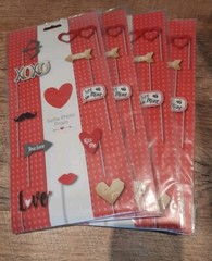 New Love/Wedding/Valentines Bundle Petals, Selfie Props, Pins, Bunting,Balloons