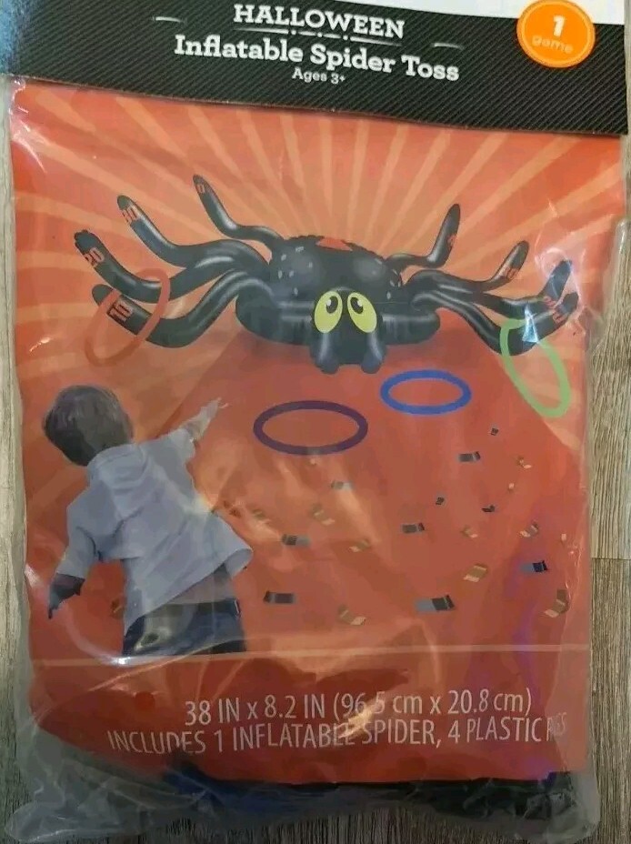 Halloween Inflatable Spiders Ring Toss Game