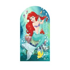 Little Mermaid Ariel Arch Backdrop Cover Birthday Party Photo Background Prop