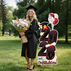 2026 Graduation Decorations Yard Sign, 3.5 FT Tall Class of 2026 Congrats Grad Y
