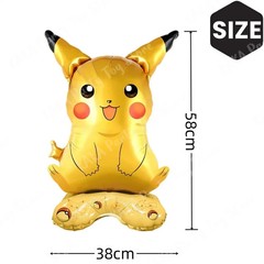 HUGE Pokemon Charizard Birthday Party Balloon 4ft Tall !! & 4pc Table Balloons
