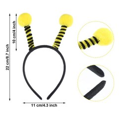 8 Pieces Bee Antenna Headbands Tentacle Hair Bands for Kids Women Halloween C…