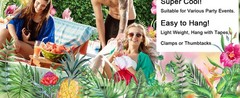 7x5ft Aloha Backdrop Tropical Luau Party Decorations Hawaiian Backdrop for Party