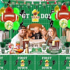 First Year Down Birthday Party Decorations, Include First Year Down Banner, B…