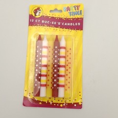 Buc-ee’s 12 Ct. Birthday Party Time Candles 3 Inches Height Cake Gas Station